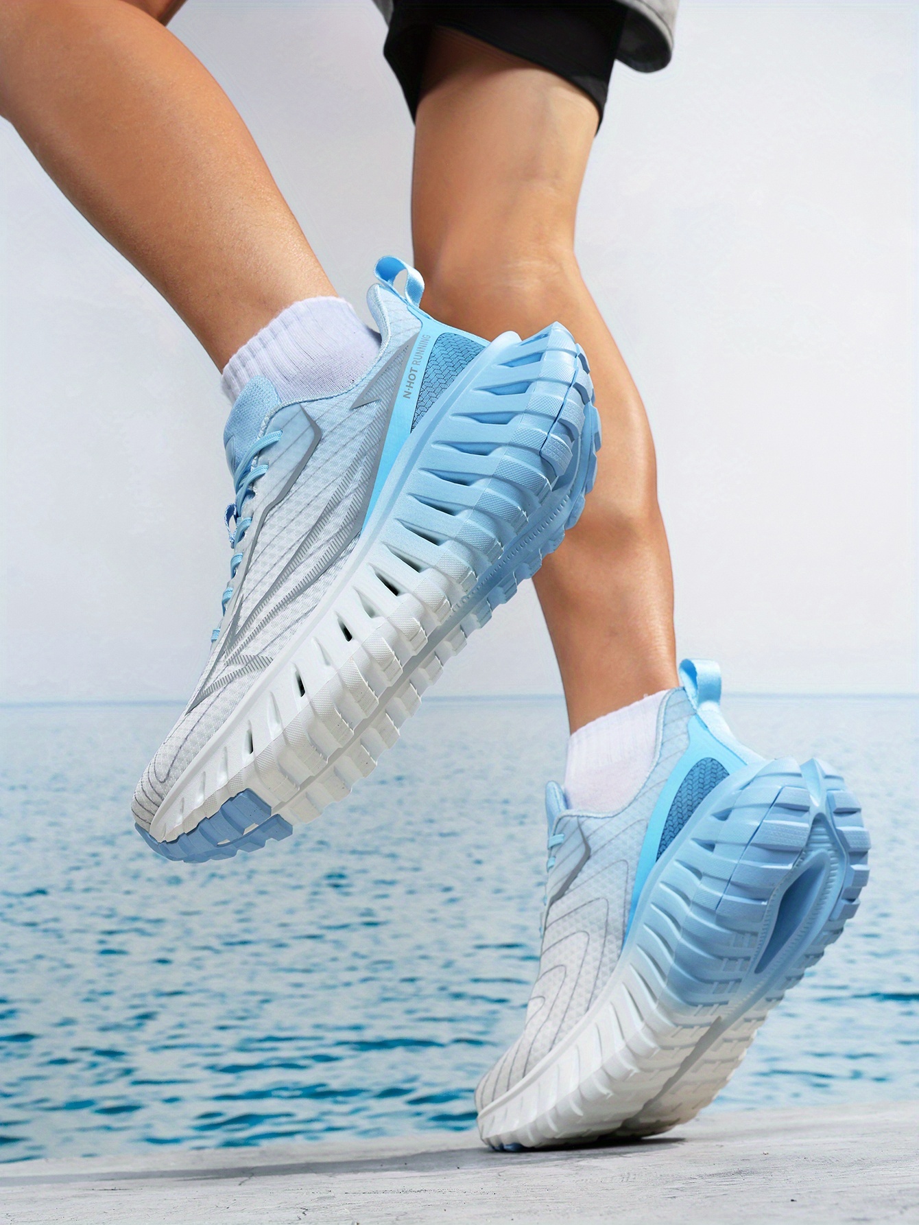 [sneakers] Men'S Outdoor Trail Running Shoes | Breathable, Lightweight, Shock-Absorbing, Low-Top Fabric with MD and TPR Sole | Casual, Sports Style, All-Season Use
