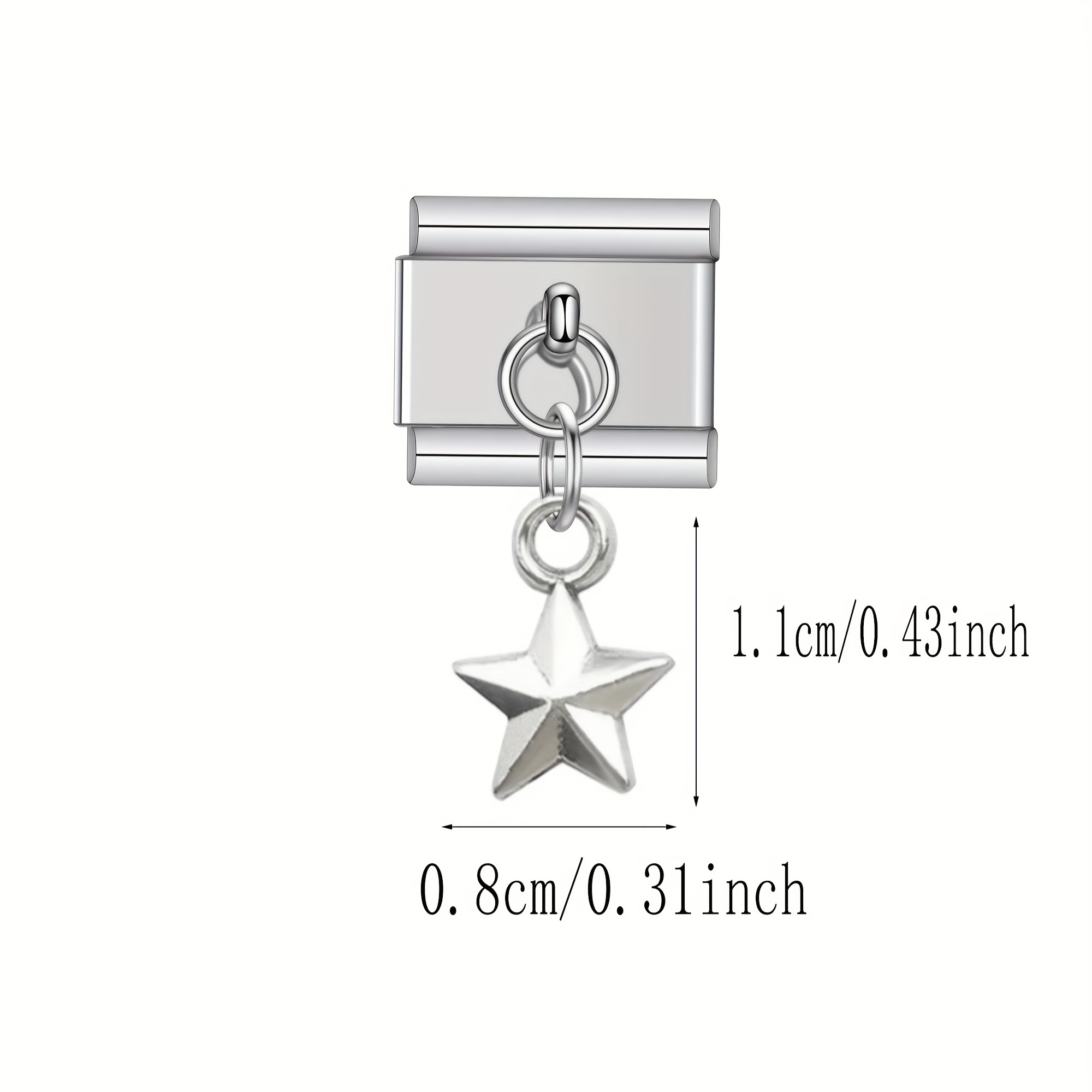 Stars Charm Links Bracelet Fit for 9mm Bracelet DIY