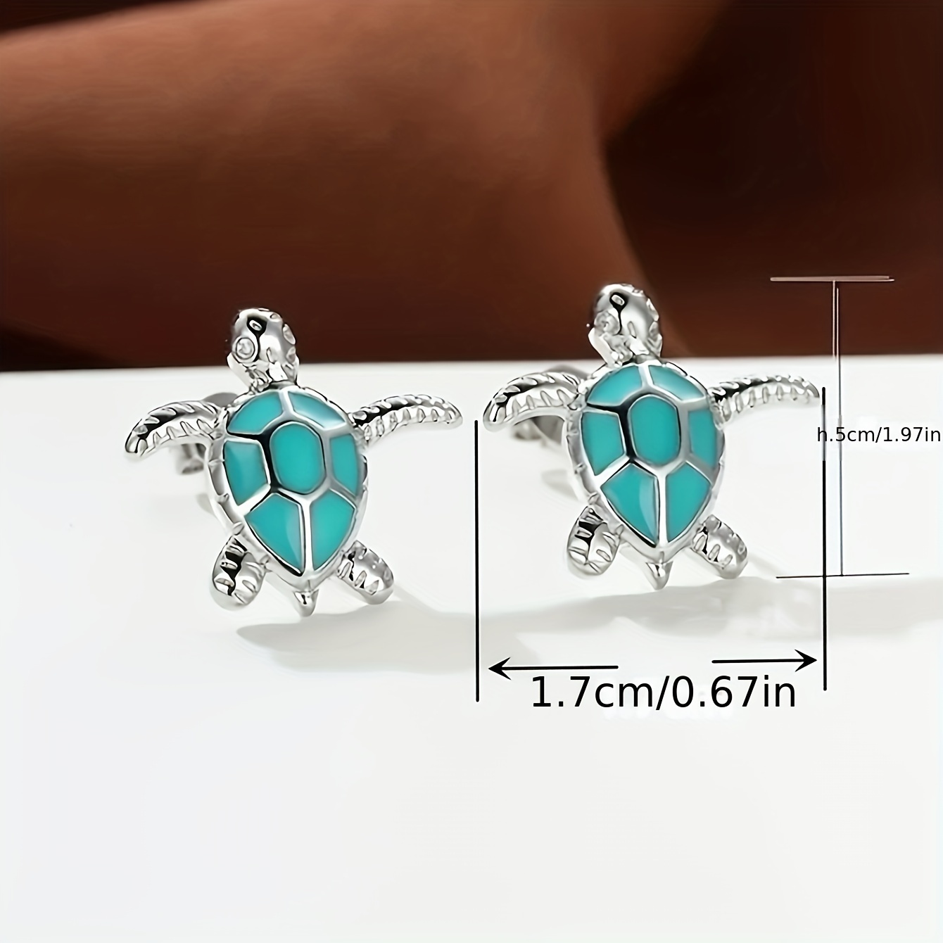 

Boucles d'Oreilles Clous Tortue en Verte - Inspirées du , Tiges en Acier Inoxydable, Parfaites pour & les Fêtes, Cadeau Idéal pour des Mères