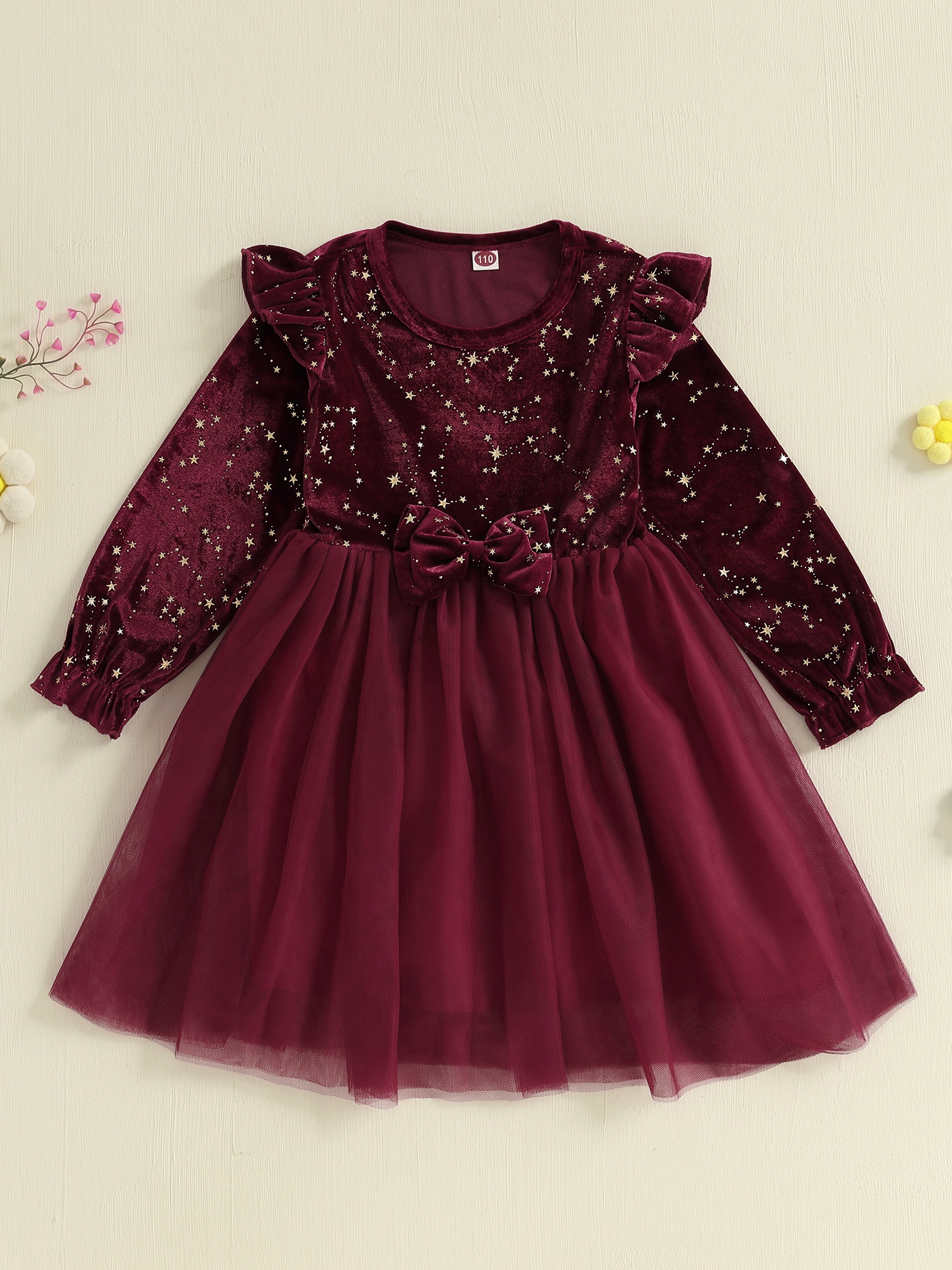 velvet dress baby girl sold on Temu United States