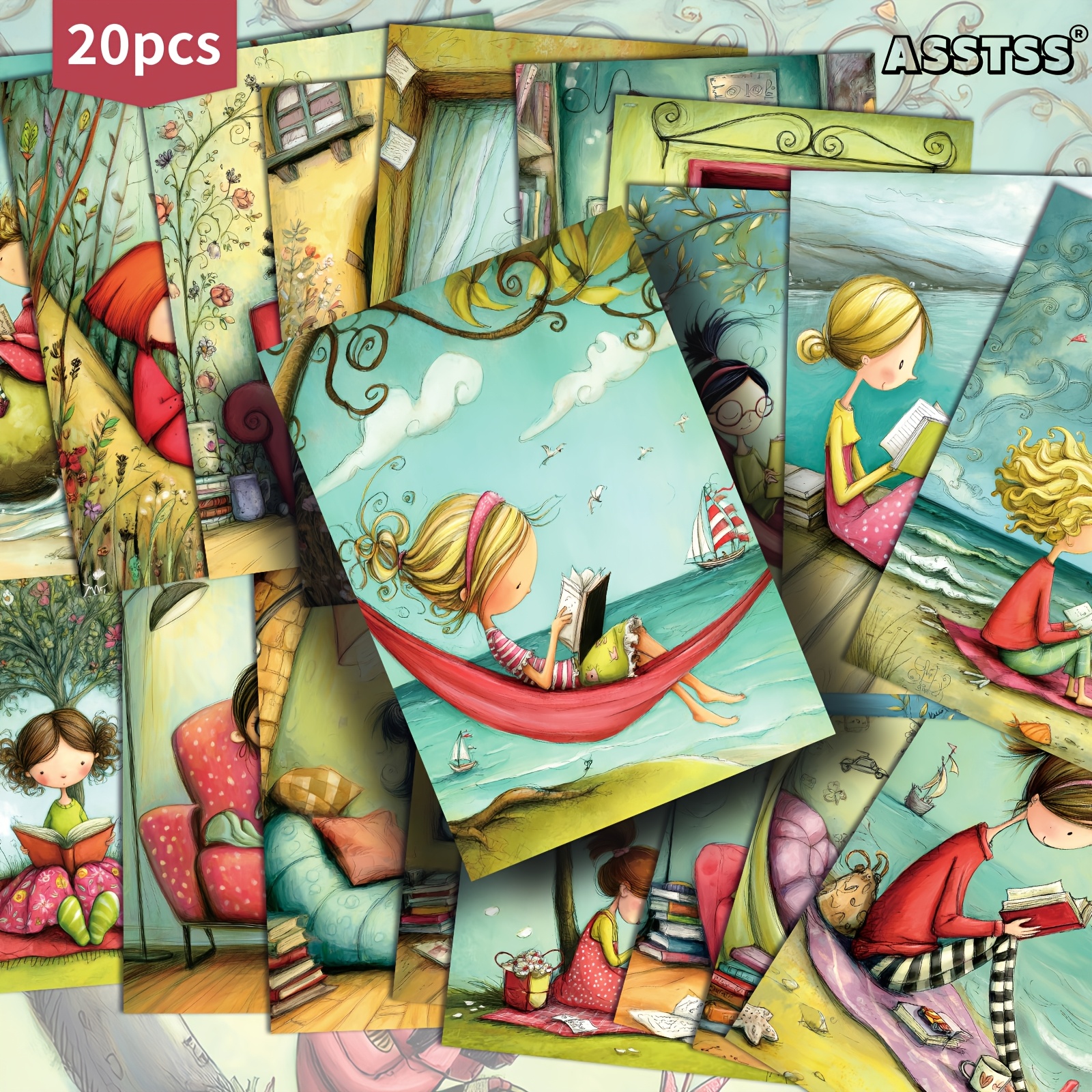 TEMU 20pcs Asstss (package/box) Pack Suitable For Scrapbooking & Crafting - Vintage Pinup Postcards With Retro Girls, 4x6 Inch Classic Collectible