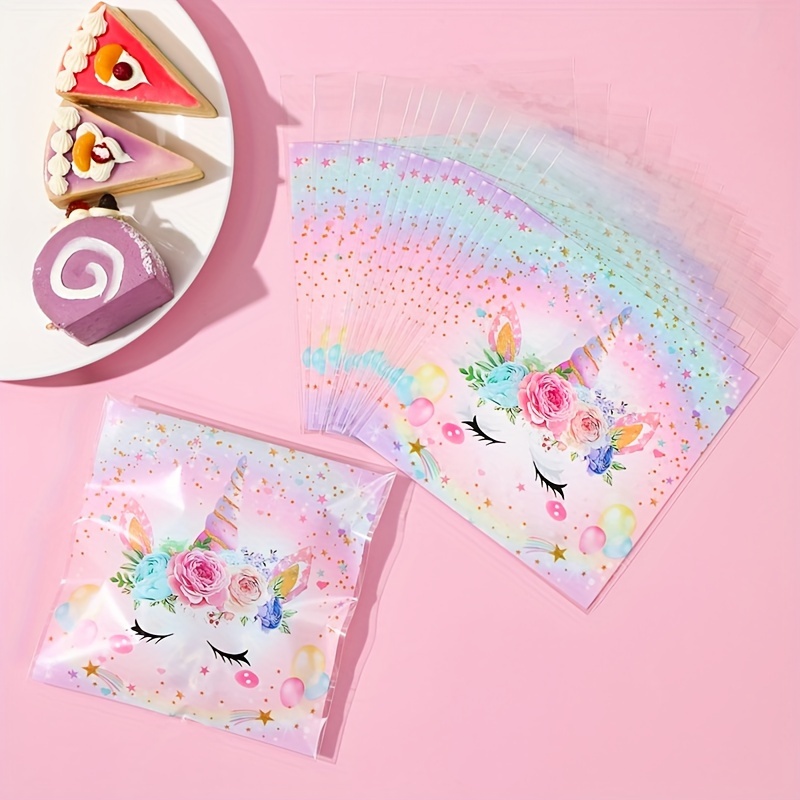 

50 Unicorn - - Plastic Treat For Favors, Biscuits, , Decorations &