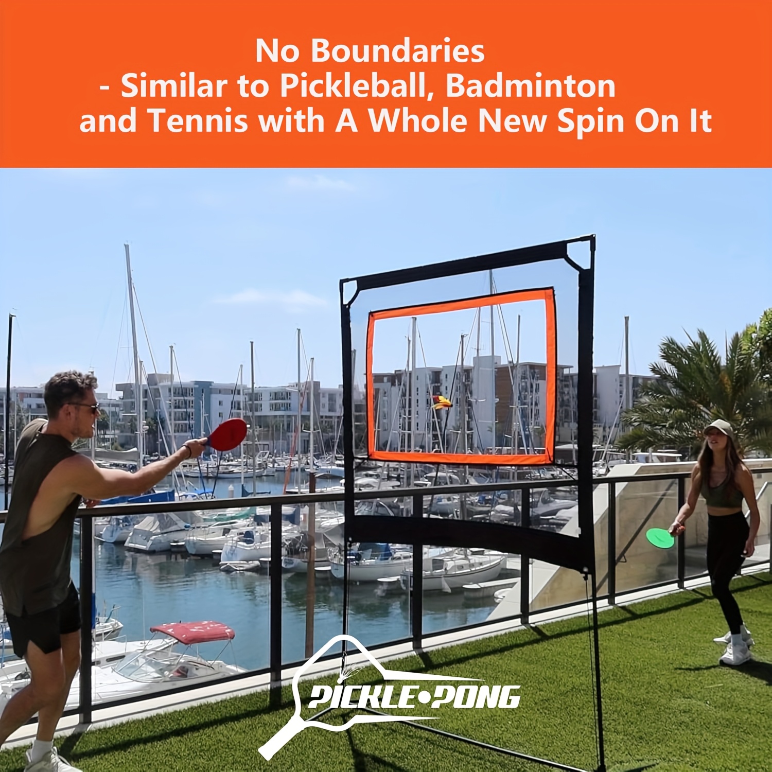 Outdoor Game Funsparks - Jazzminton Paddle Ball Game With Carry Bag Indoor Outdoor Toy Play Beach Lawn Backyard 2 Wooden Racquets 4 Shuttlecocks 1 Ball Paddle Smash