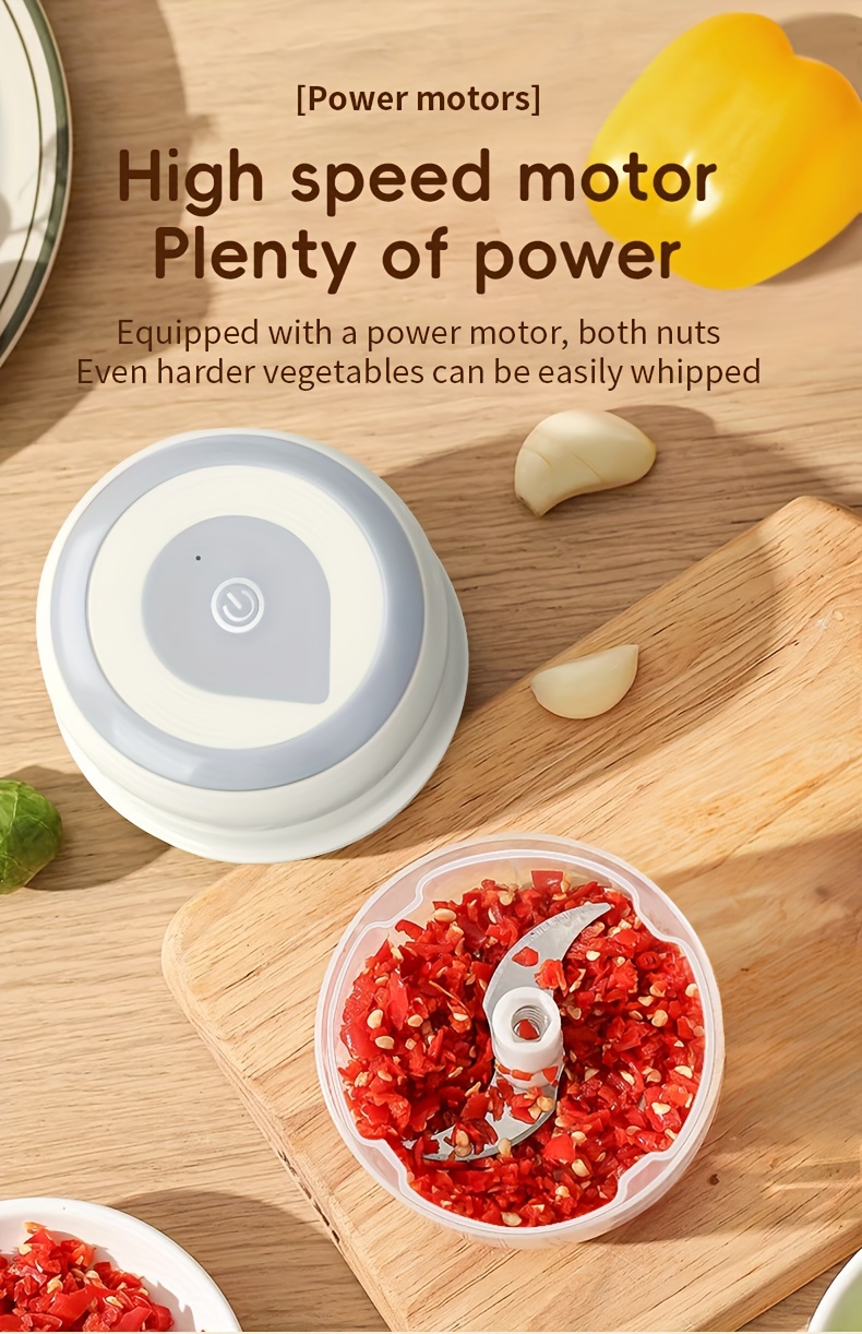 vegetable chopper 250ml         usb rechargeable battery multifunctional     for         and meat     pp   details 2