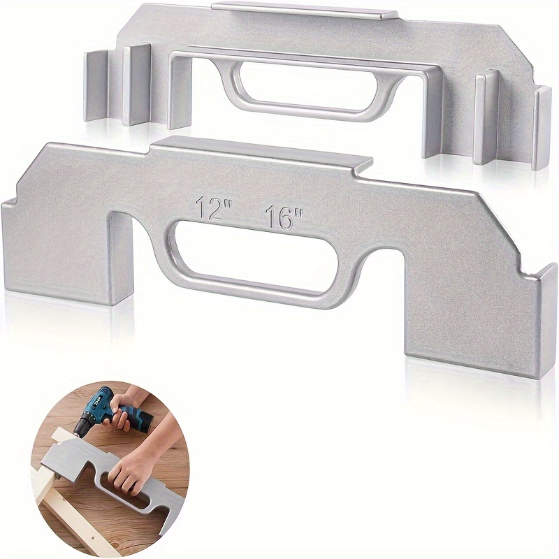 

Framing Tools, 3 In 1 Stud Framing Tool, Stud Master Layout Tool, Precision Aluminum Framing Spacing Tool, Measurement Jig Tool For Walls, Roofs, Floors