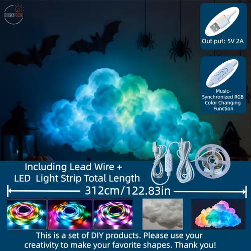Thunder Cloud Light USB Music Sync