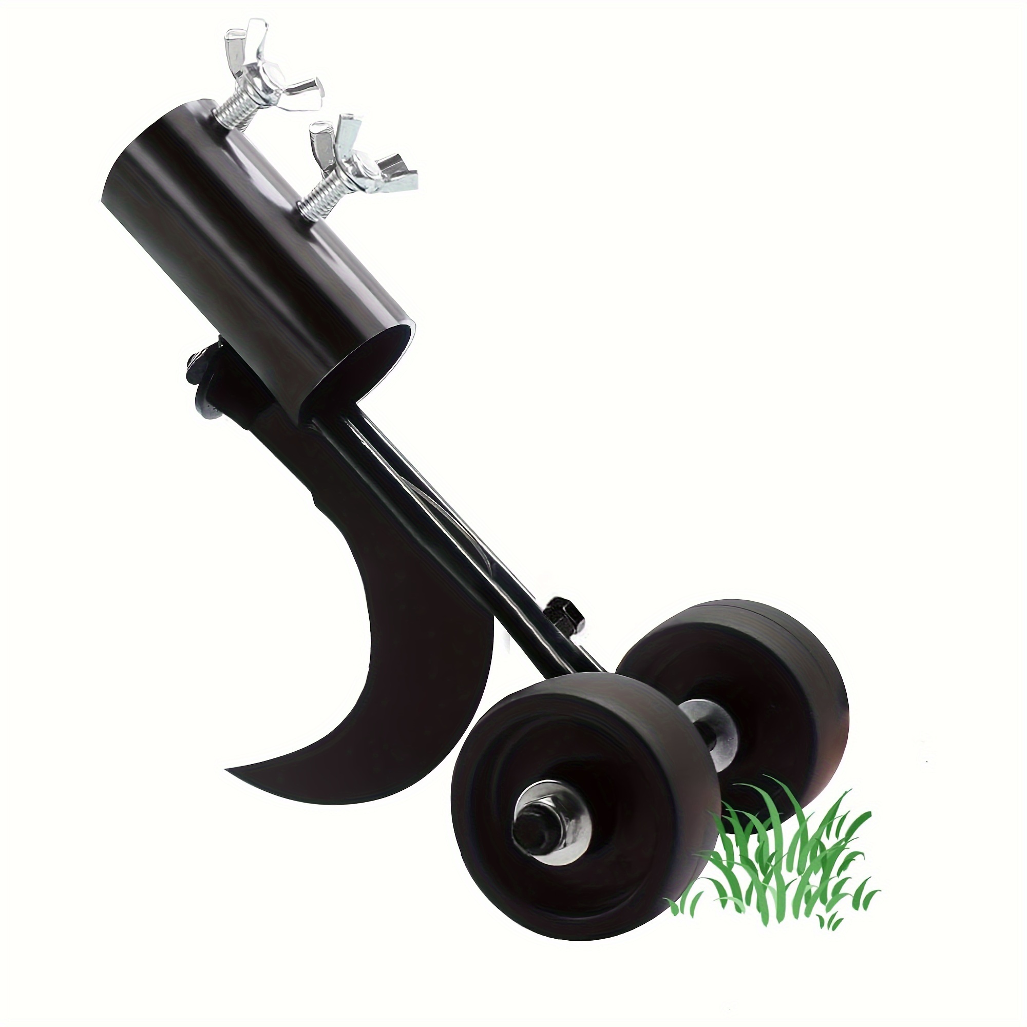 

Stand-up Puller Tool With Wheels, Long Handle Garden Weeding Tool, Easy-to-use Manual Remover With Hook, No-bend Weeding For Garden Lawn, Durable Other Material Construction