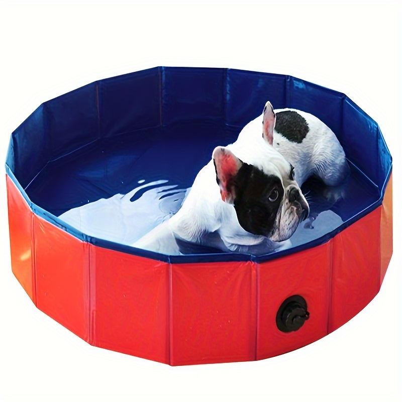 

Foldable Dog Pool For Pets - Durable Polyester Pet Bathing Tub, Leakproof Outdoor Water Pond For Dogs, Collapsible Swimming Pool For Summer Cooling And Washing - Uncharged, Suitable For All Dog Breeds