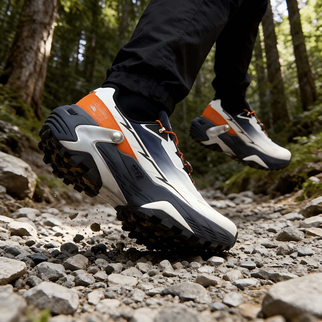 Panyan Wolfcaw Men's Lightweight Breathable Outdoor Sneakers - Shock-Absorbing Anti-Slip Trail Running Shoes with MD Sole Suitable for, Gym, Casual Wear, Low-Top Athletic Footwear for - Use