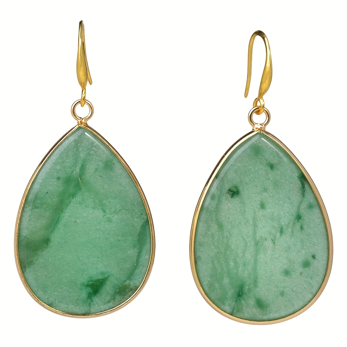 E-shop Naturstein-Ohrringe mit Anhänger, birnenförmiger Amethyst, Rosenquarz, Tigerauge, Labradorit, , Amazonit, Tropfenohrringe, Boho-modischer