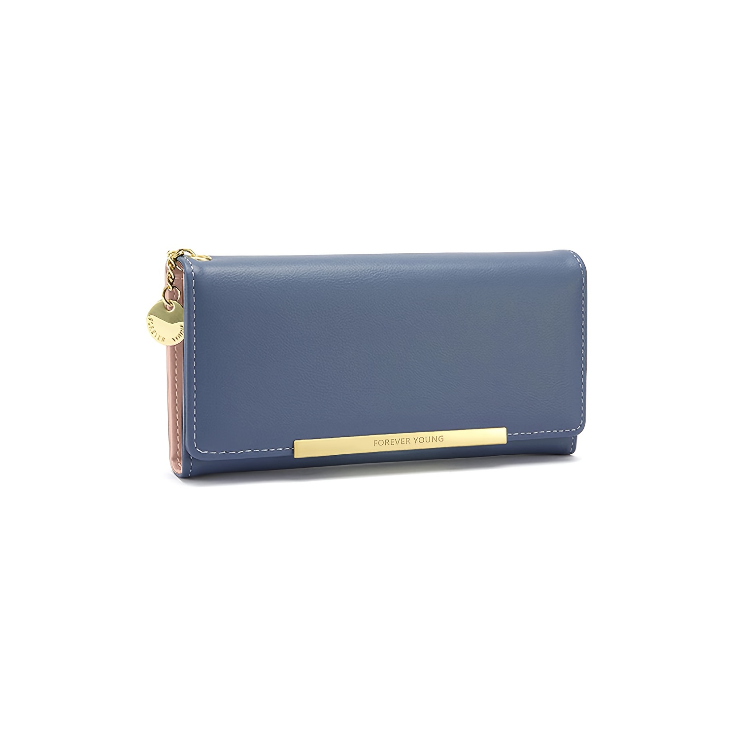 TEMU 1pc Custom Photo Women's Clutch Wallet - Personalized Handbag With Zipper Pockets, Elegant Design For Weddings, Parties & Travel, In Earthy Beige, Royal Blue, Pink, Mini Purse