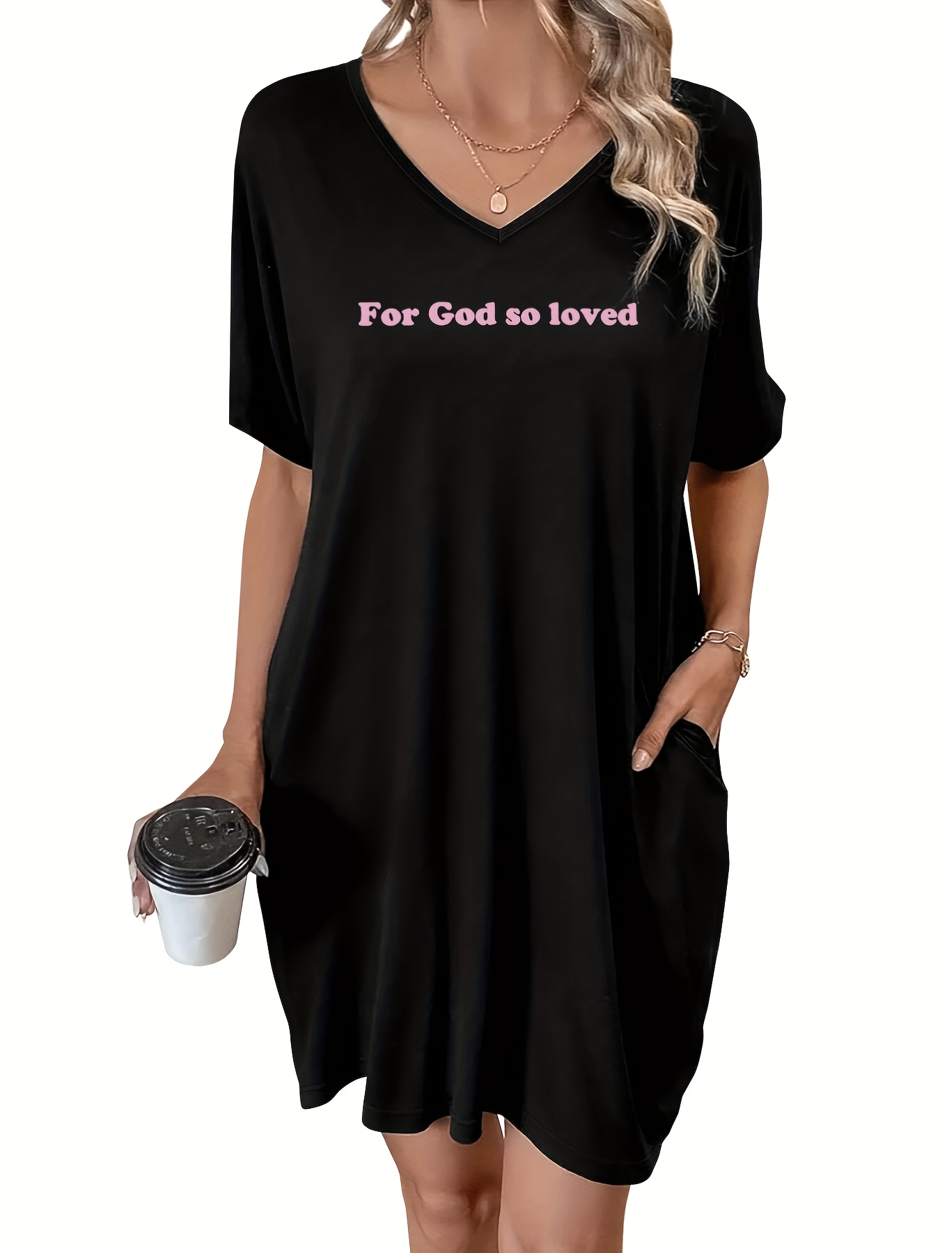 plus size womens plus size black religious dress soft Temu