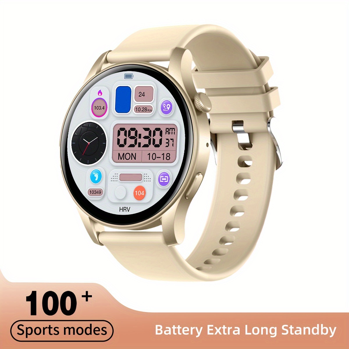 The Bezosmax Smartwatch Is Designed for Both Men And Women, Featuring a 1.43-Inch AMOLED HD Display, Wireless 5.3 Connectivity, Calling Capabilities, Various Sports Modes, Message Notifications, Wallpapers, a Silicone Strap, USB Charging