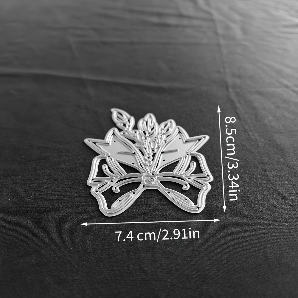 TEMU 1pc Bow Pattern Metal Die-cut Mold, Embossing Stencil Creative Designs Ideal For Crafts, Scrapbooking, And For Cards And Decorative Accents