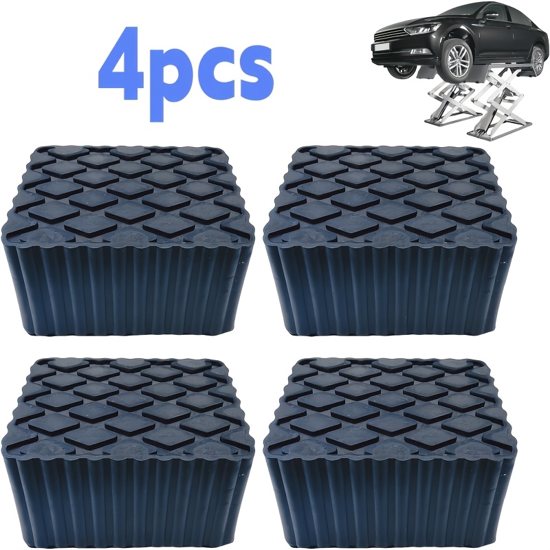 4PCS Car Lift Jack Pads, Square Jack Rubber Pad, Floor Jack