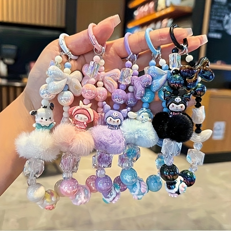 

1pc Sanrio My Kuromi Cinnamoroll Fur Bracelet Phone Pendant Pendant -