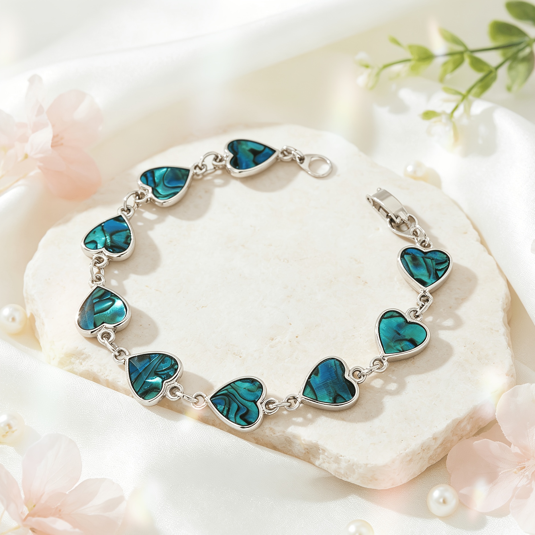 TEMU A Shaped Bracelet With Hearts, Ideal For Daily Wear And Gifting On Dates, Suitable For Men And Women.