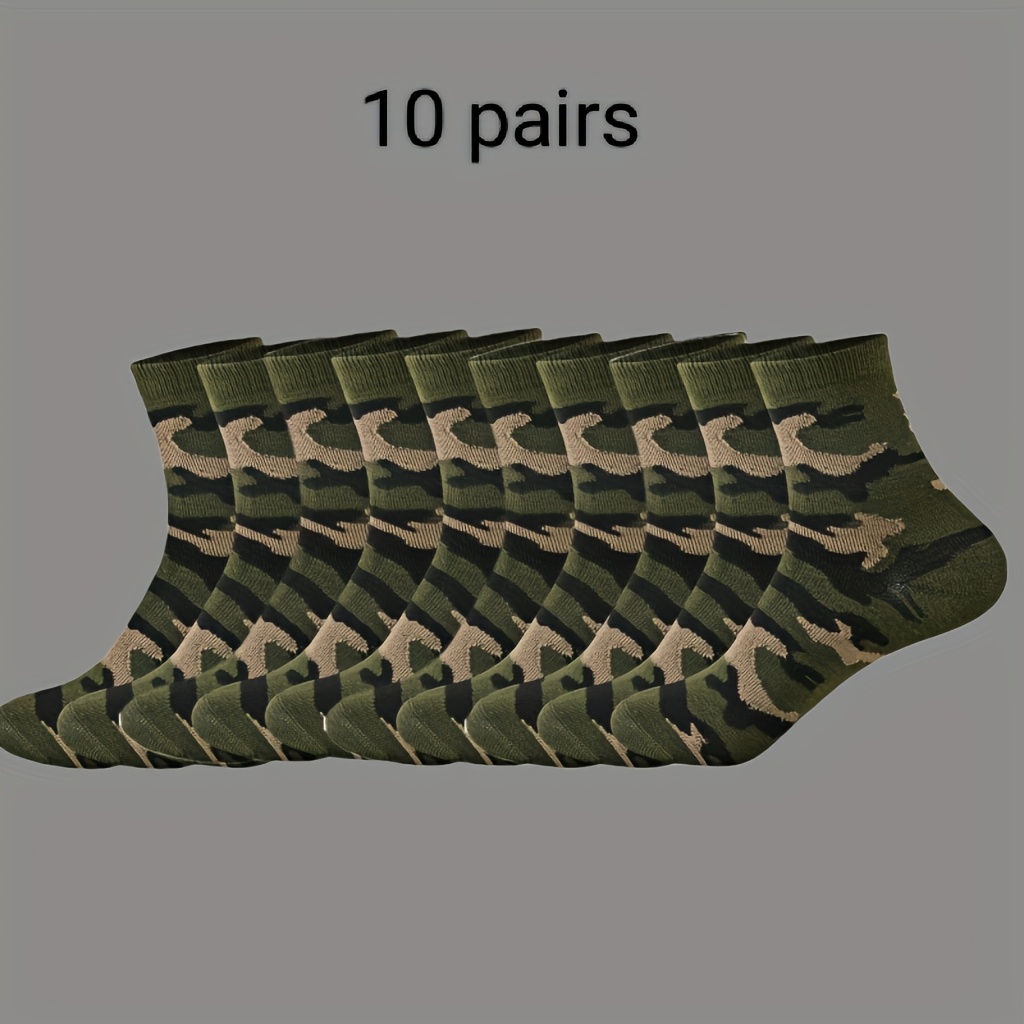 Image of 10 Pairs/8 Pairs/12 Pairs/14 Pairs/16 Pairs Autumn And Winter Men's Mid-tube -01