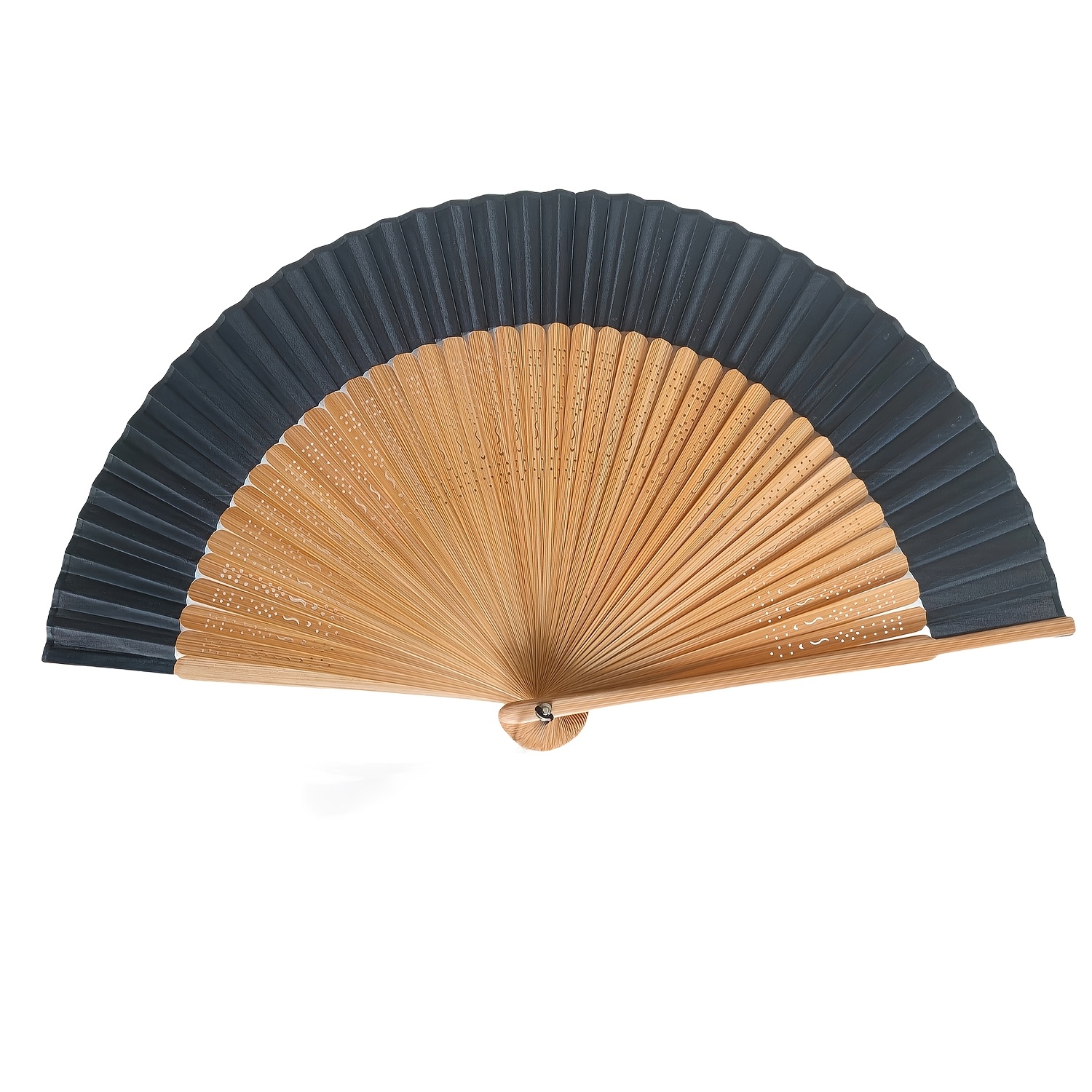 TEMU 1 Elegant Vintage Folding Fan - Lightweight And Portable, Suitable For Dance, Performances, Wedding Decorations, Party Accessories, Or Holiday