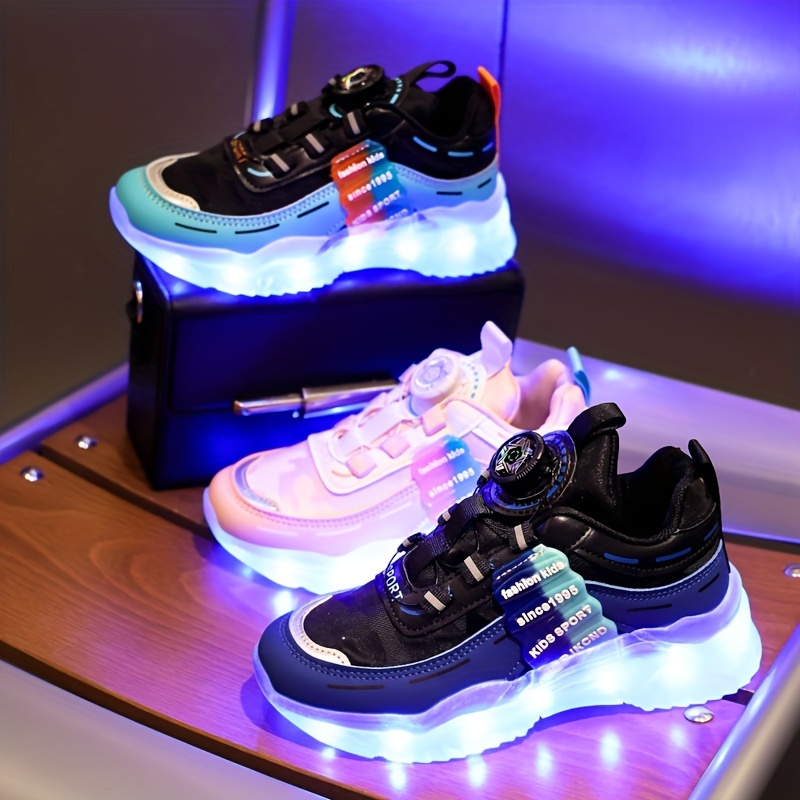 usb led glow in dark sneakers motion usb season low top Temu