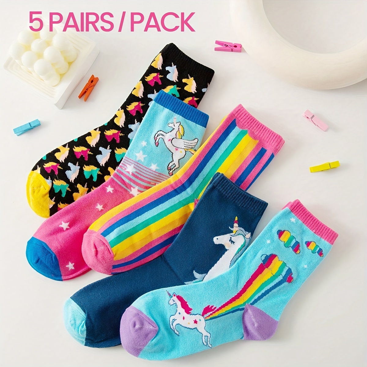 

5pcs ' Unicorn - , &