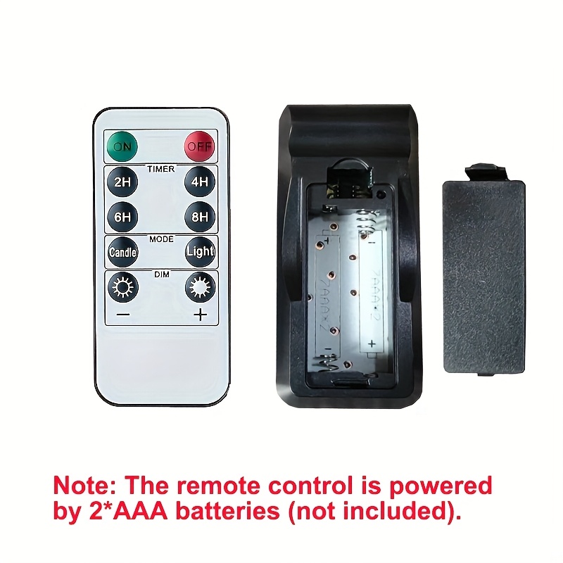 4 stuks Vlamloze Kaarsen met Afstandsbediening