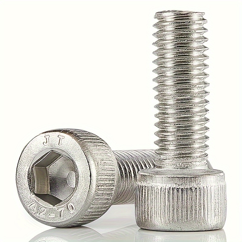 25PCS M6-1.0 X 20mm Button Head Socket Cap Screws - 304 Stainless Steel Allen Bolts