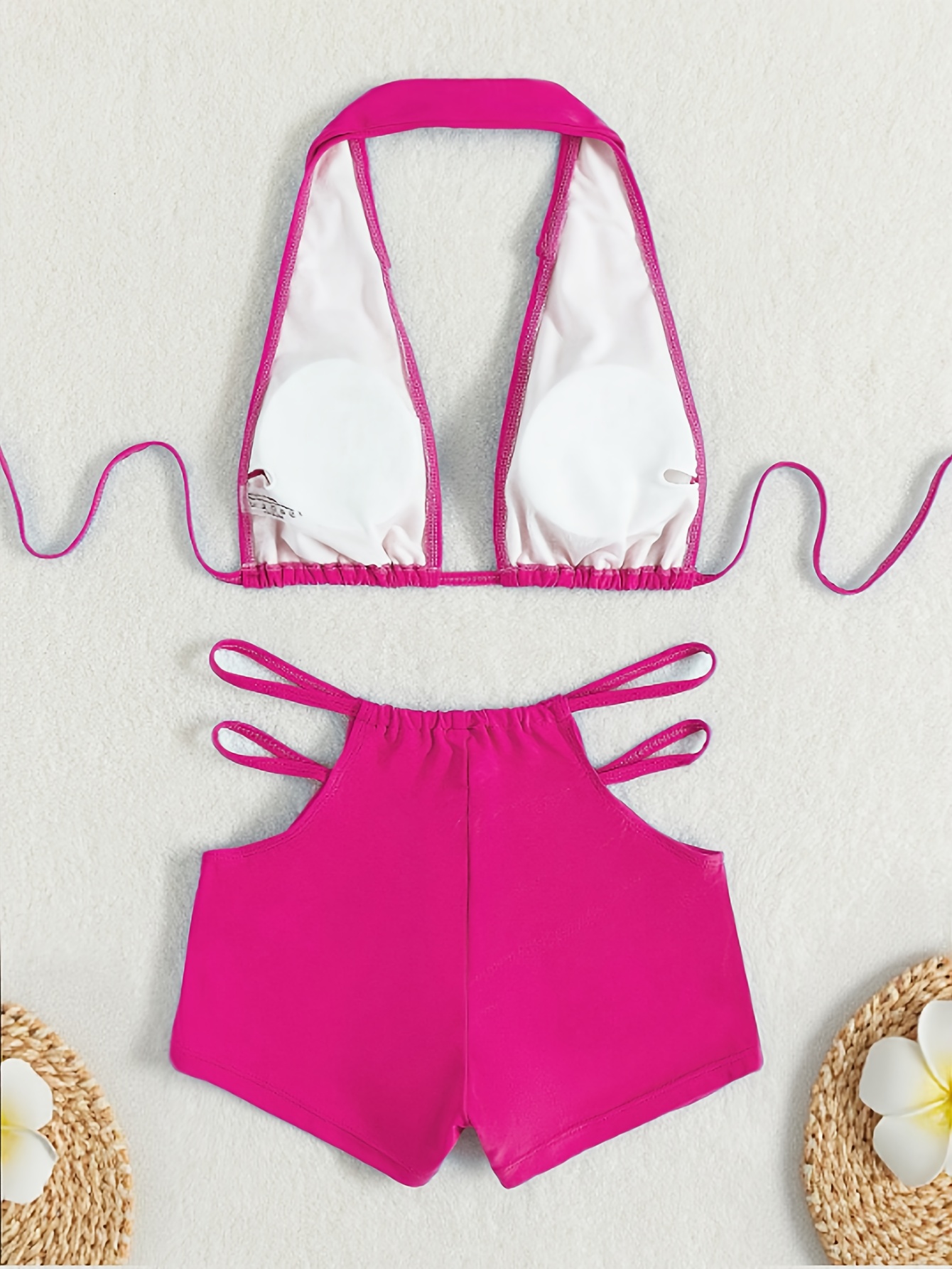 Women's Solid Color Bikini, Hot and Sexy Beach Swimwear