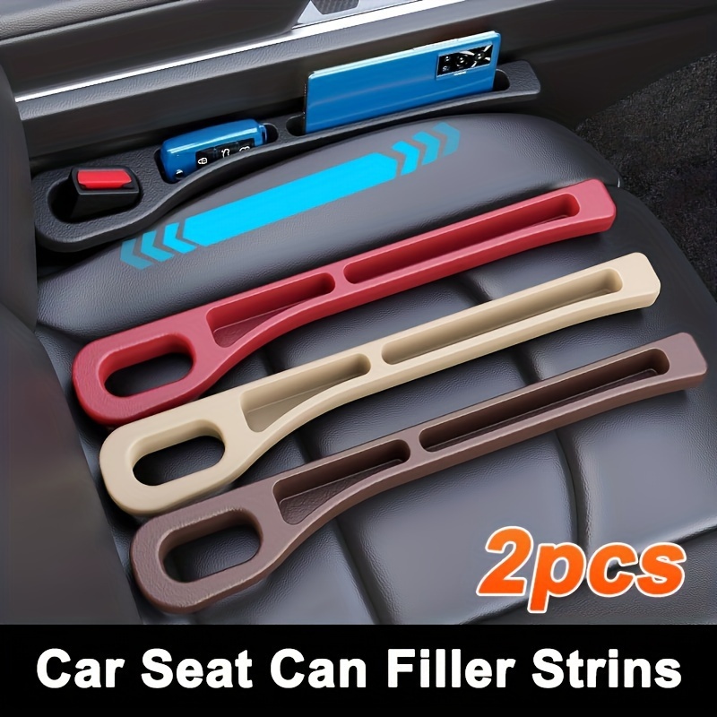 

2pcs Leakproof Double Slot Car Seat Gap Organizer Strips, Fit, Pc Material For Keys, Phones & More