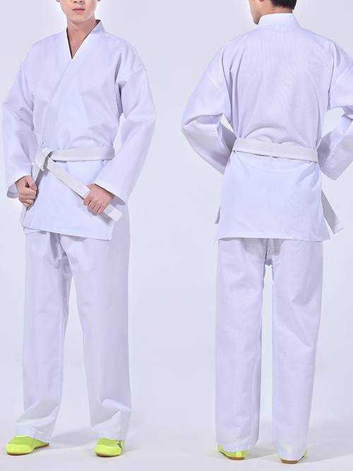 mens womens uniform martial arts training fitness gear non stretch fabric solid color wear regular fit ideal for taekwondo and judo practice gear taekwondo attire durable sportswear