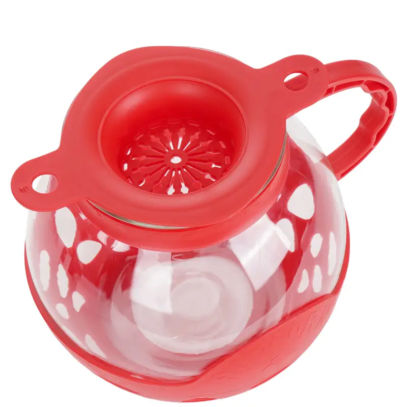 microwave popcorn maker with temperature lid bpa free dishwasher safe red details 0