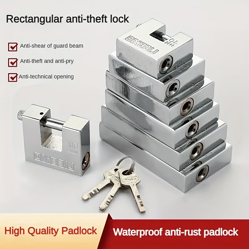 

Heavy-duty 40mm Iron Padlock - Rust-proof, Multi- For Containers & Cabinets! Anti-theft, Anti-prying, Shear-resistant, Ideal For & Cabinets