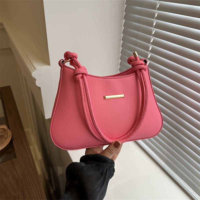 

1pc, Large Capacity Retro Pu Shoulder Bag, Women's Fashion Tote, Versatile Underarm Handbag