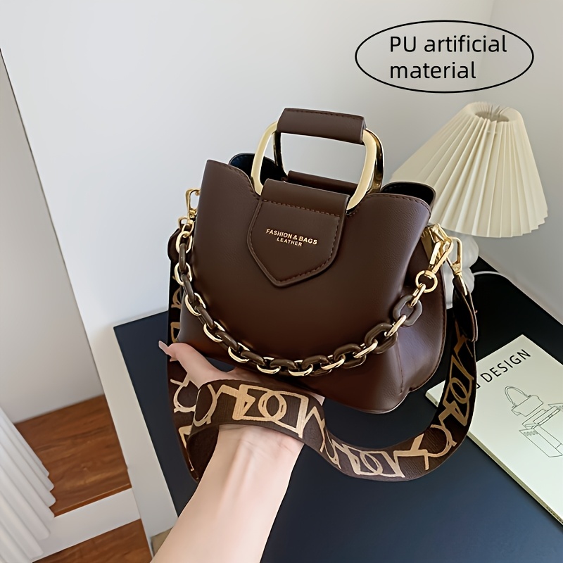 

2024 New Women', Trendy And Minimalist, Spacious Bucket Tote, Small Square Bag, For Ins, , Exquisite Casual Crossbody Shoulder Bag, Fashionable Korean Style.