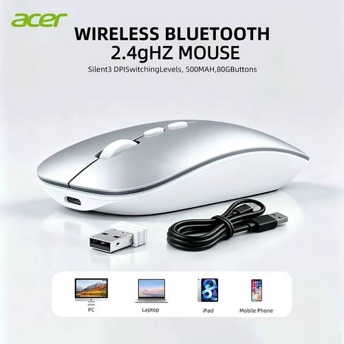 lightweight mouse wireless 2 4g bt usb with usb receiver small sized hands 800 1200 1600 adjustable dpi optical laptop mouse with 5 buttons portable for laptop desktop pc continuous