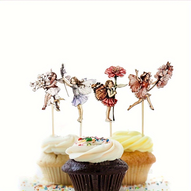  48 piezas de decoración para cupcakes de fiesta de