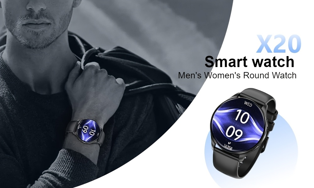 Montre Connectée pour Hommes et Femmes - Répond/Appelle, Suivi de Fitness avec 100+ Sports, Moniteur du Sommeil, Montre Intelligente Sans Fil, Horloge Électronique Sportive Course à Pieds, Compteur Pascal, Cadeau Idéal Parents Amis