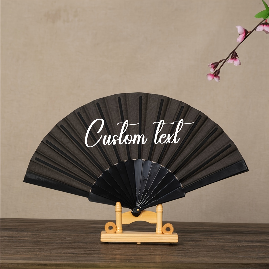 TEMU 1 Custom-colored Fan With Personalized Name In Artistic Font. Create Your Own Unique Fan, A Thoughtful Gift Perfect For Yourself, , Family, Or