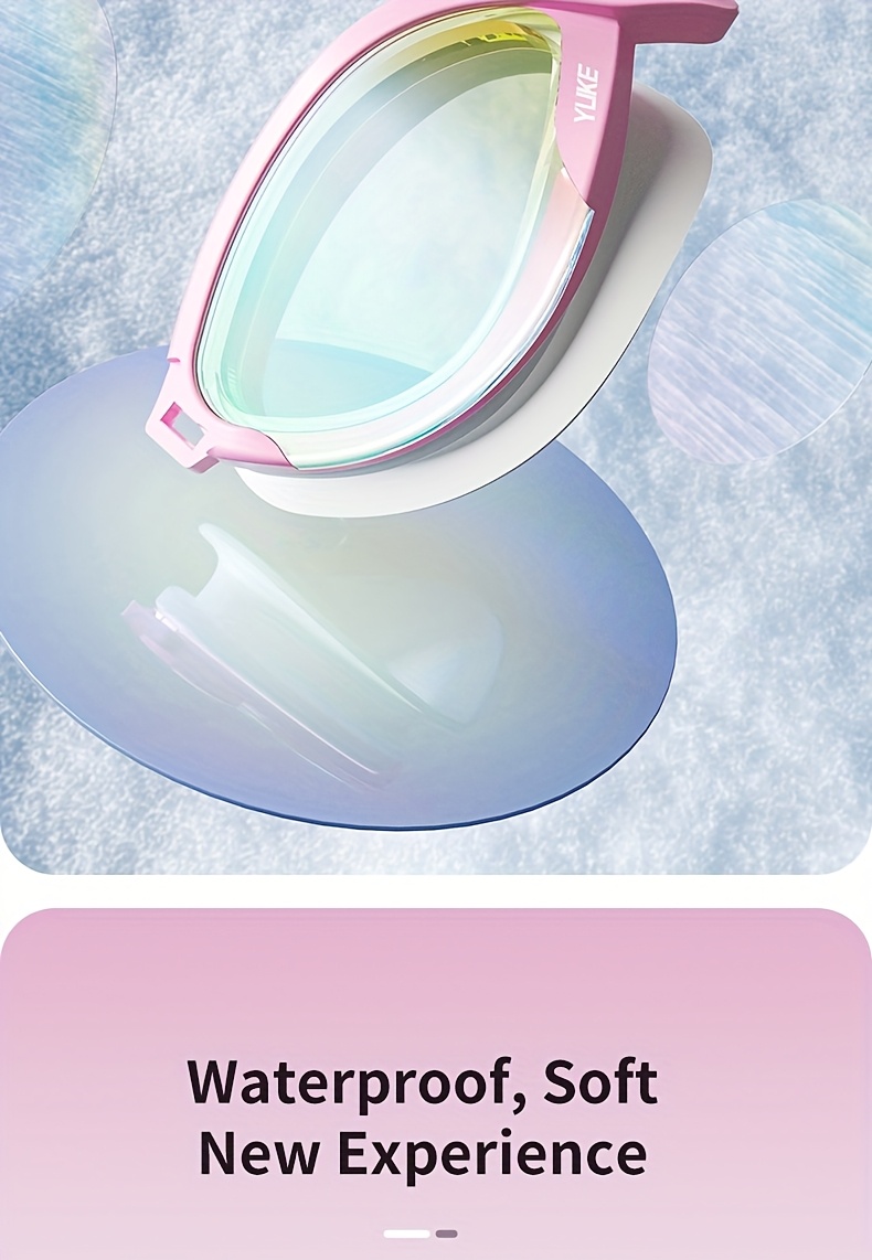 High-Definition Professional Swimming Goggles for Women, Waterproof And Anti-Fog, with a Plated Film, Suitable for Adult Training And Swimming Gear