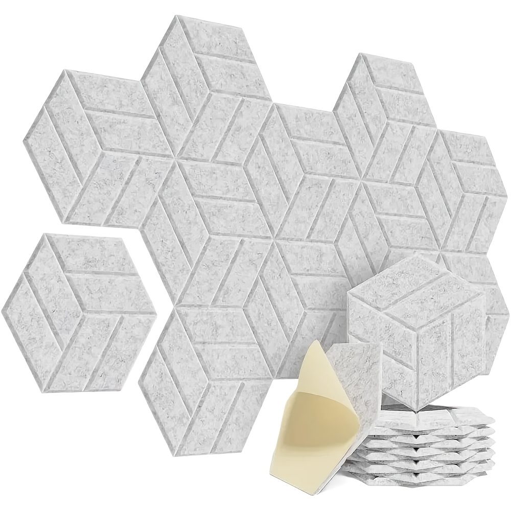 12pcs self   acoustic panels 12 x10 x0 4 high density soundproof foam with y lined design flame resistant noise absorbing echo eliminating black dark gray white