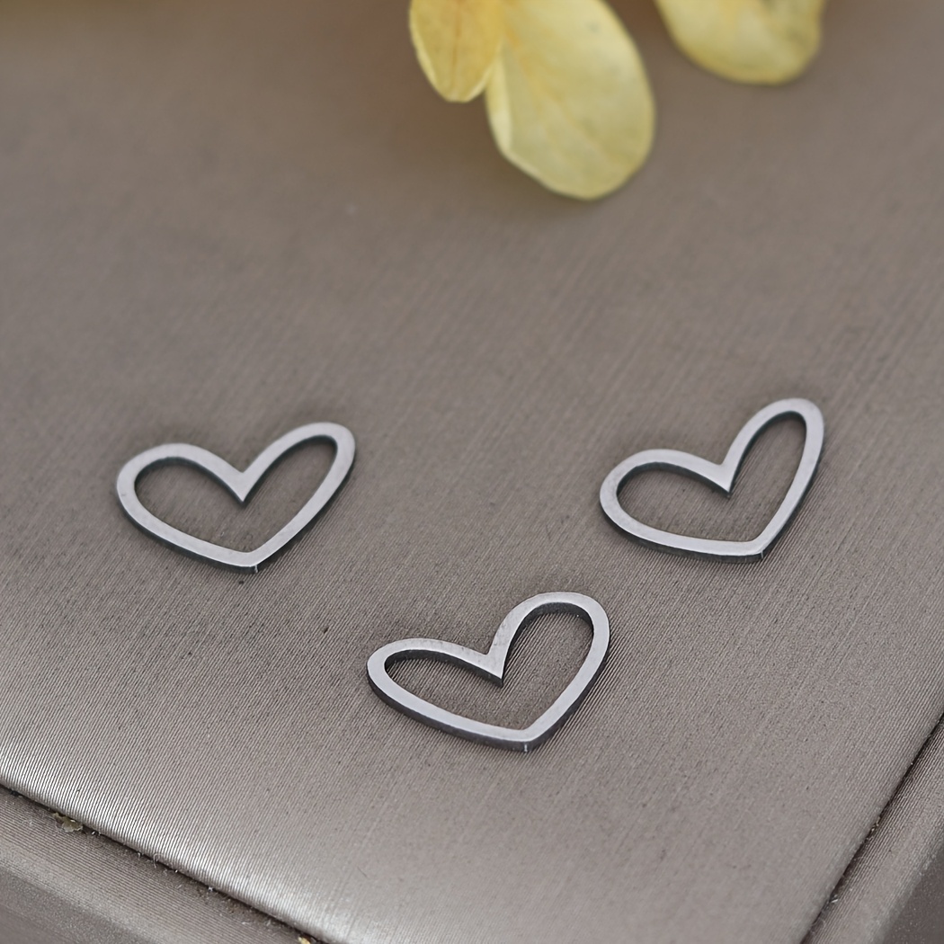 Image of 3pcs Stainless Steel Line Pendant Charms For Jewelry Making Craft Trendy Bracelets Necklace Additions
