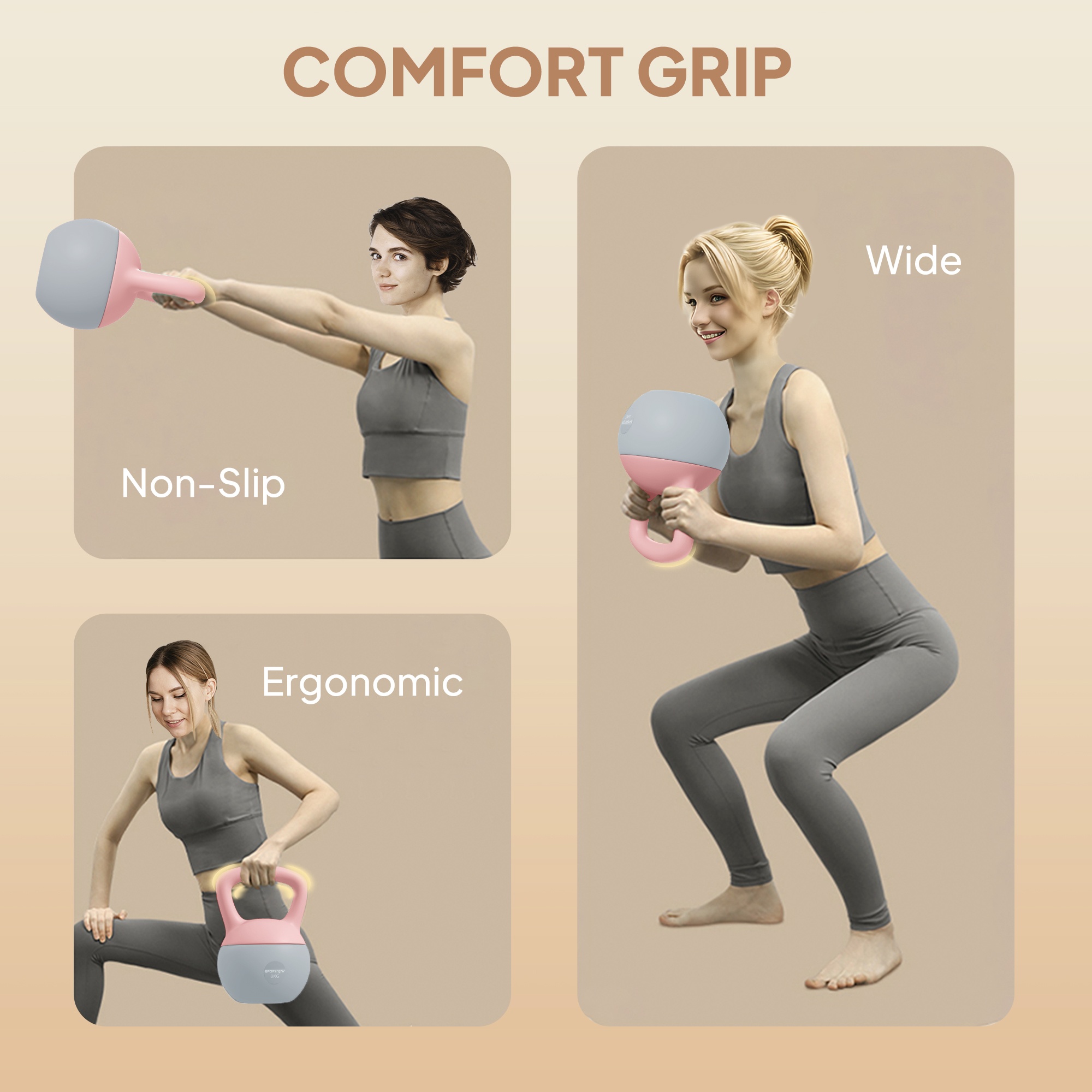 6kg Kettlebell with Soft Non-Slip Handle