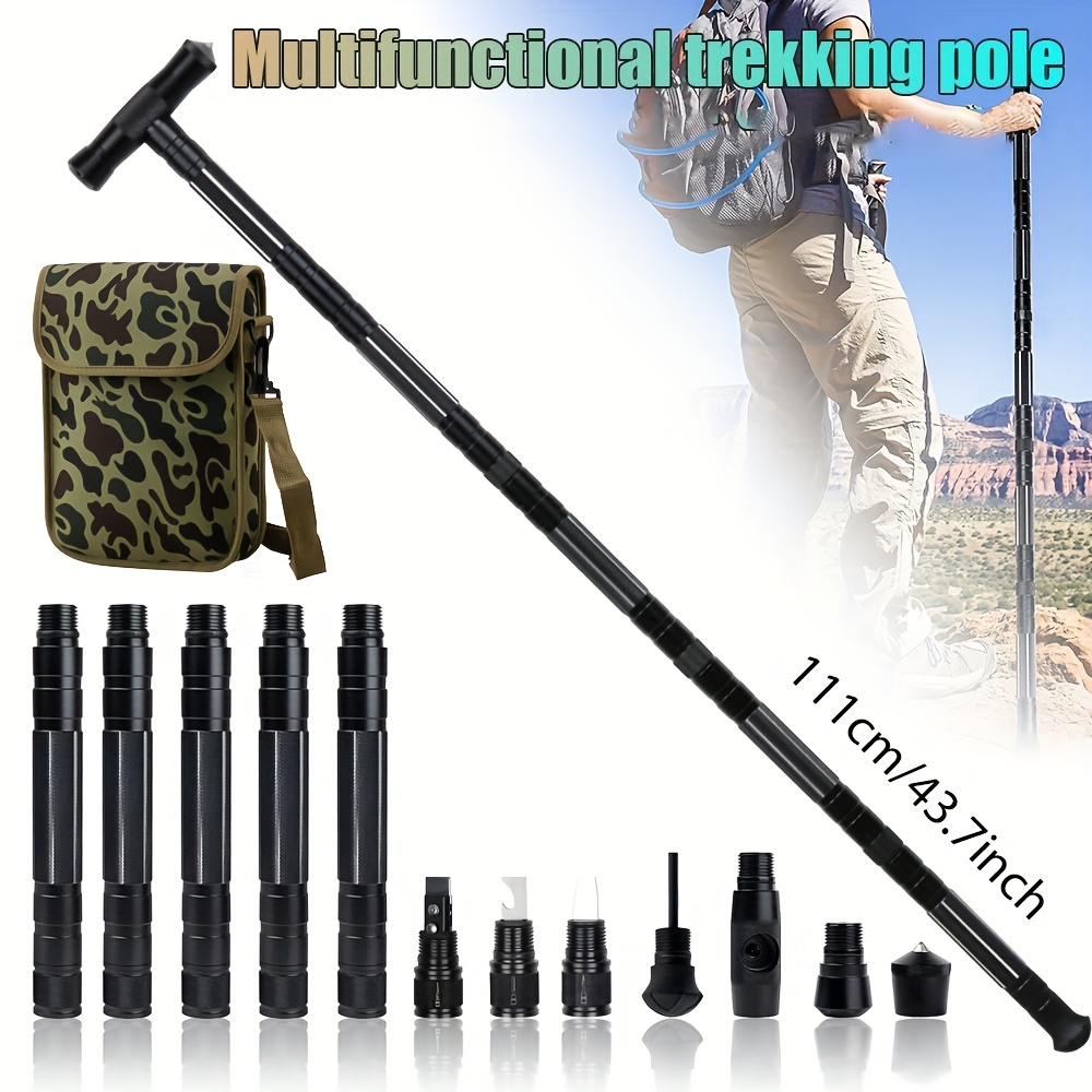 

Walking Stick Trekking Poles Collapsible Walking Poles For Hiking Hiking Poles Collapsible Lightweight Tactical Hiking Stick Multi Tool