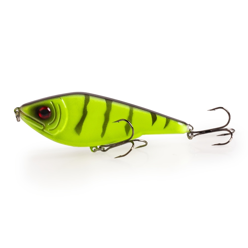 TEMU Hot Selling 10cm/3.94in 26g/0.92oz Glide Jerkbait Popular Pike Bait Muskie Lures Fishing Lure Rattles Artificial Vib Wobbler Tackle Dogfish Hard