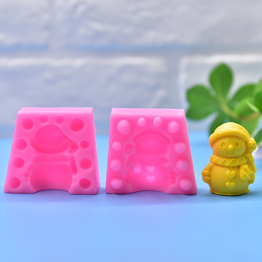 Christmas Gift Snowman Combination Mold Silicone Mold 1set