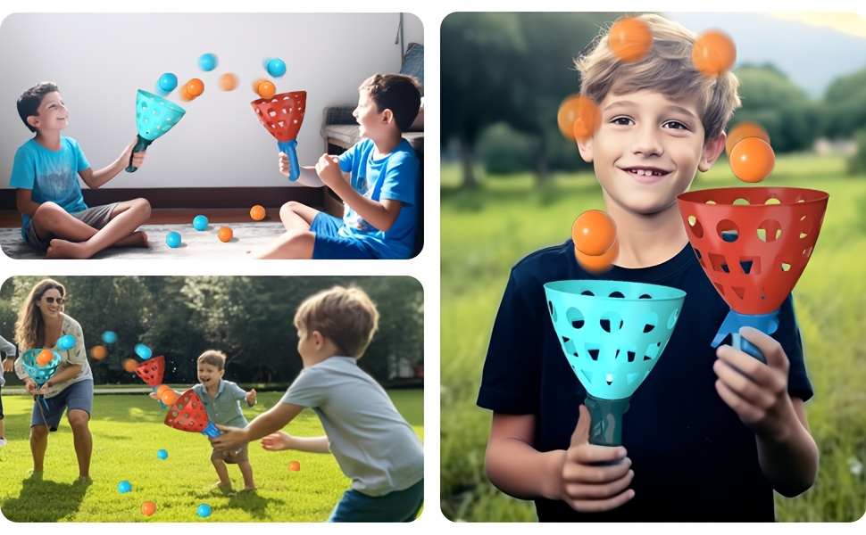 throw and catch ball set 20pcs balls 4pcs catching rackets pass and catch game educational and   sports toy set suitable for   and girls Product details 3
