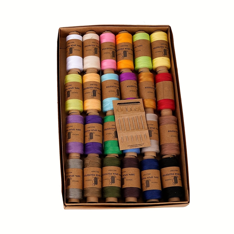 TEMU Home Sewing Thread Colorful Hand Stitching Thread 402 Sewing Thread Set For Sewing Clothes And Handmade