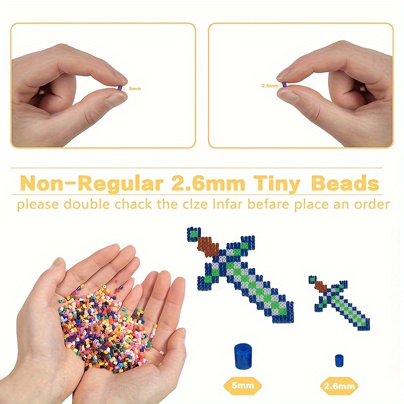 Jeu de perle á repasser,Perles Hama en Forme de Cœur pour Enfant,Jouet