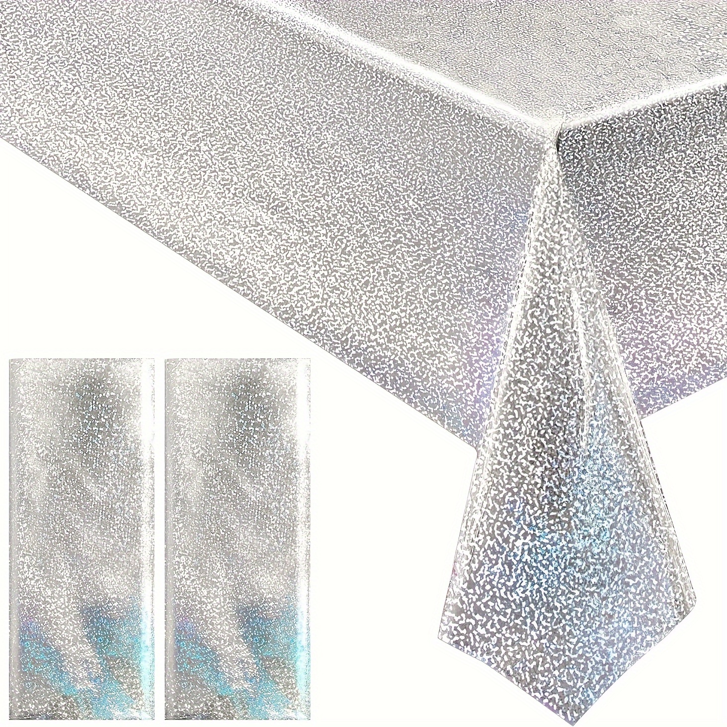 

Disposable Aluminum Tablecloth For Parties - Birthdays, Weddings & More - Easy , Best For Christmas