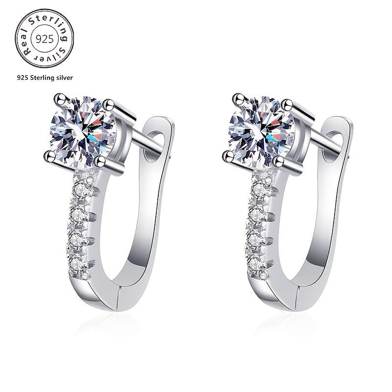 Image of 925 Earrings High-end Luxury Women's Jewelry Elegant Sexy Fashion Trend Christmas Valentine's Day Holiday Gift Birthday Gift Free Exquisite Packaging Gift Box